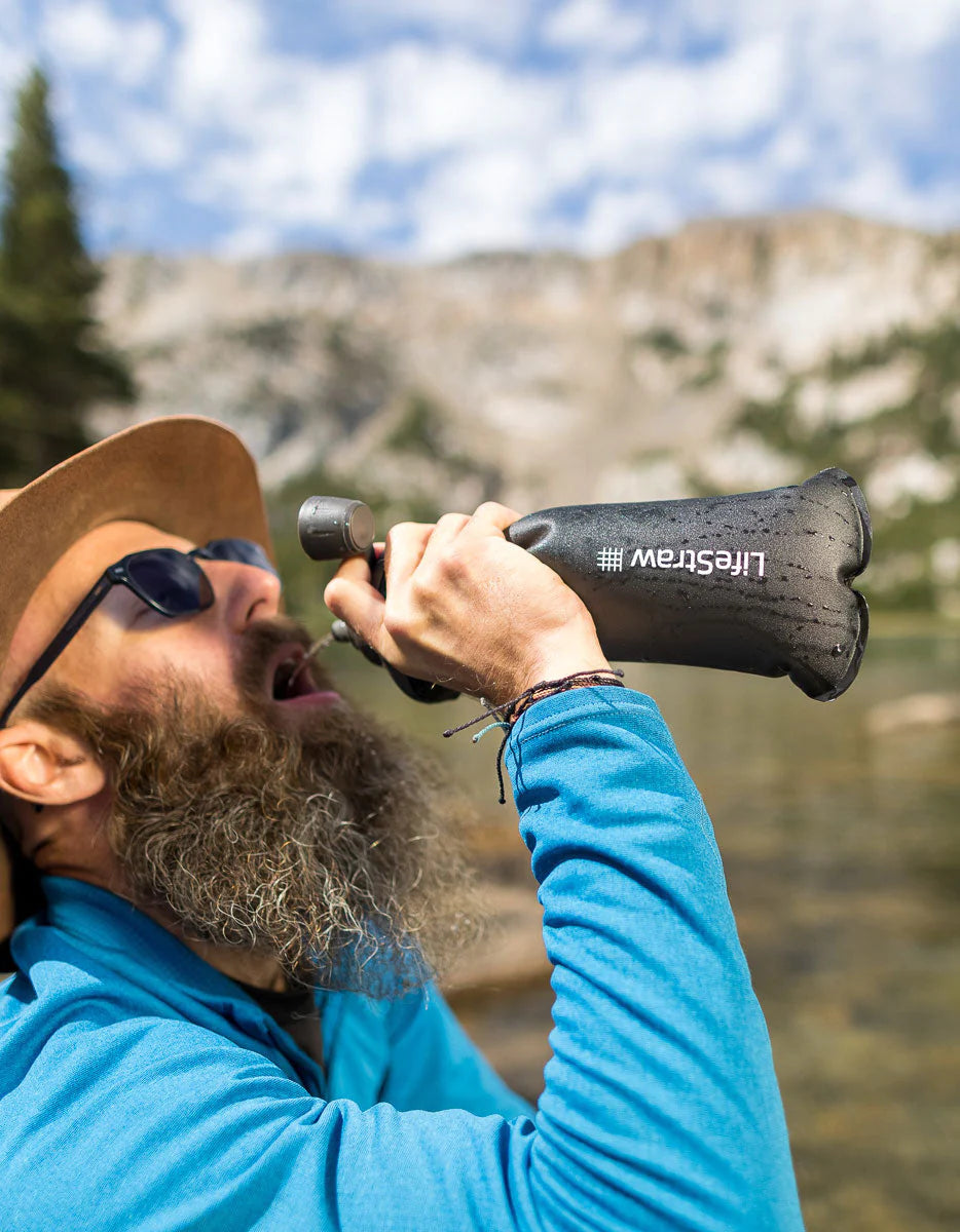 Lifestraw Peak Collabsible Squeeze 1L Bottle with Filter