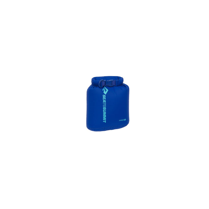 Blue dry bag on a white background