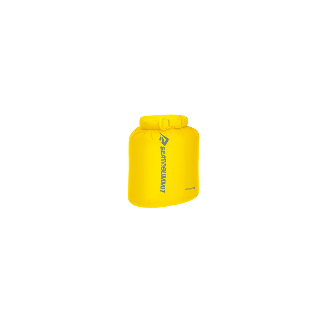 Yellow dry bag on a white background