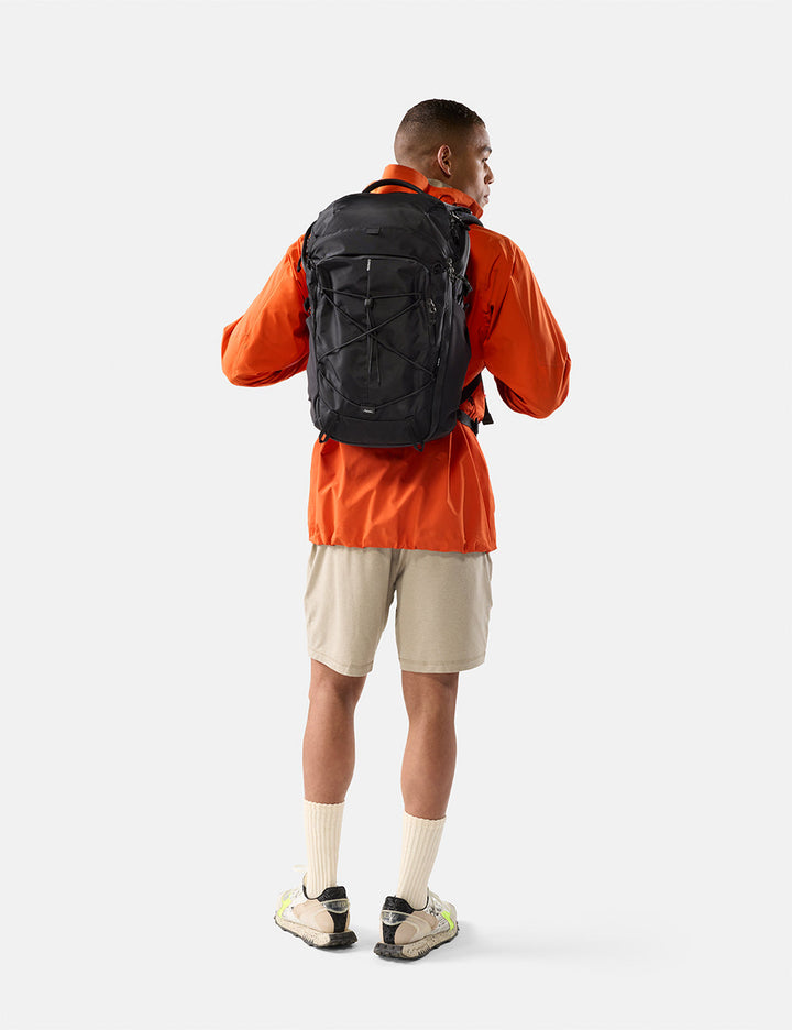Matador 24L Adventure Pack - Black, worn on the back, rear view (model 1)