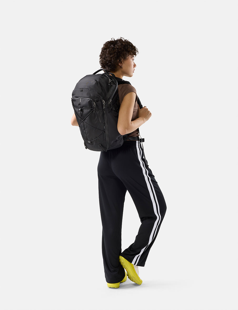 Matador 24L Adventure Pack - Black, worn on the back, rear view (model 2)