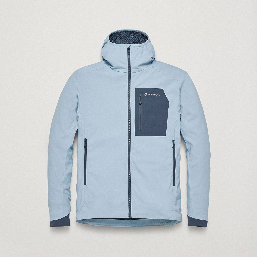Montane Khamsin Lite Hoodie Men's Frost Blue front