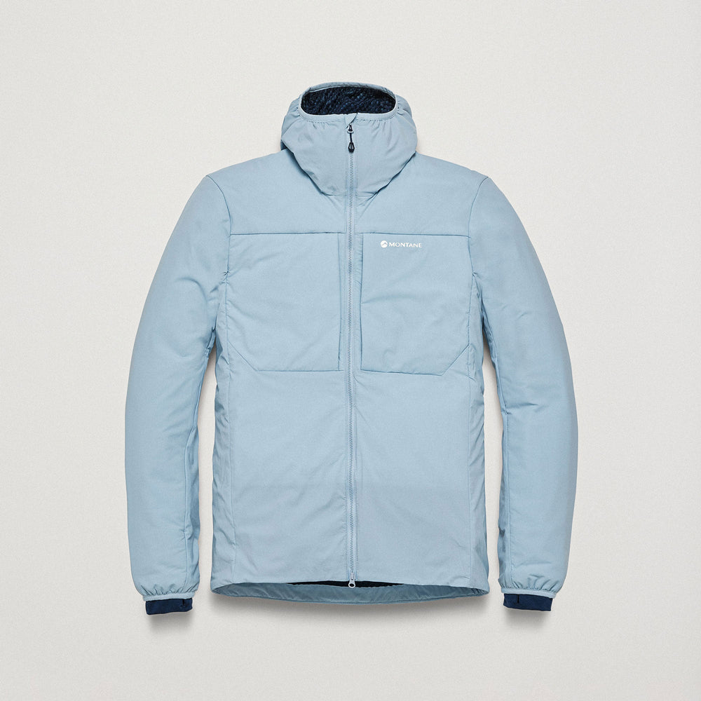 Montane Stratum Insulated Hoodie Men's in Frost Blue