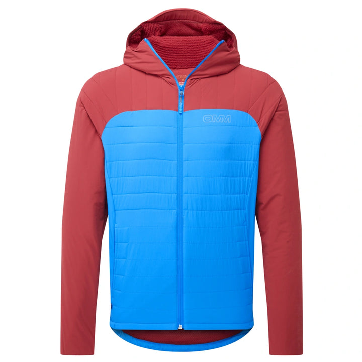 OMM Mountain Core Jacket in Blue/Dark Red, front view
