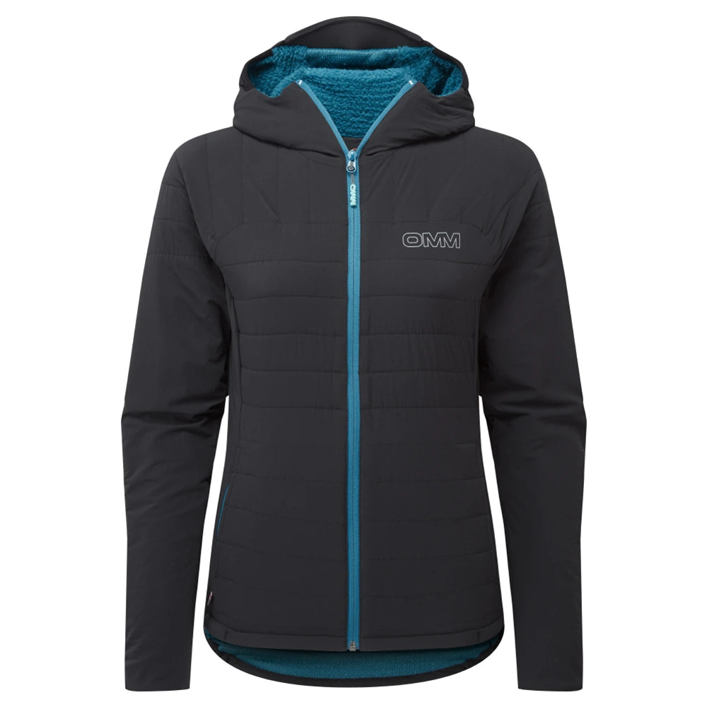 OMM Mountain Core Jacket Women's in Black, front view showing the Flexile shell
