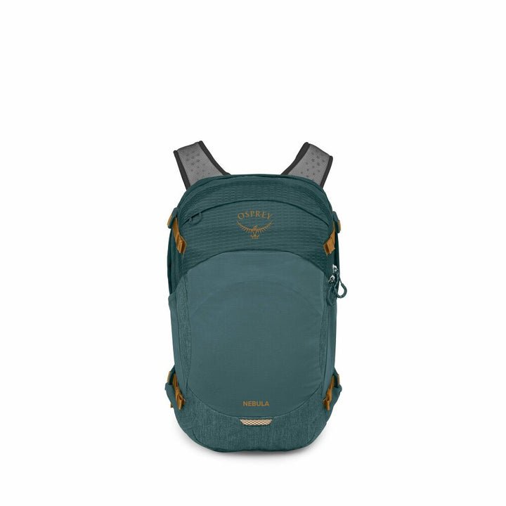 Teal Osprey backpack on a white background