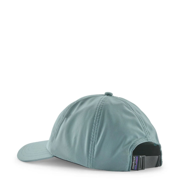 Light blue baseball cap with a visible brand logo on a white background