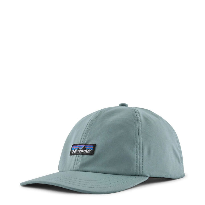Light blue cap with Patagonia logo on a white background