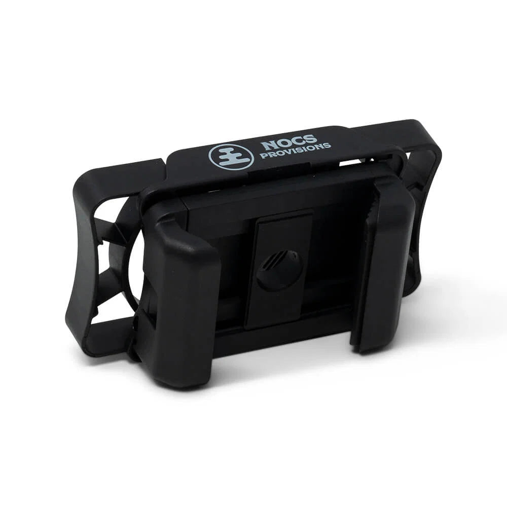 Black binocular phone adapter with &