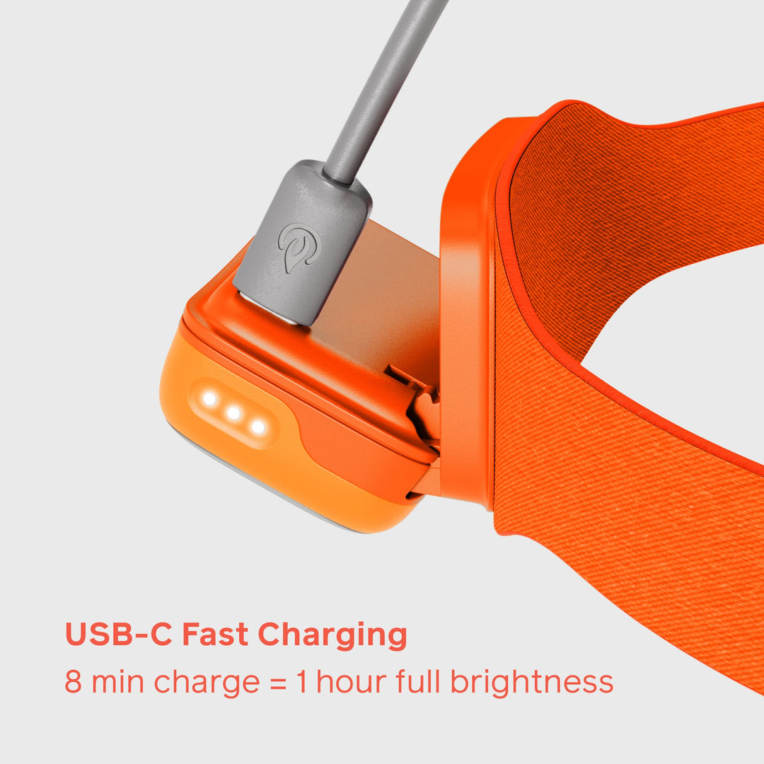 BioLite Range 500 Headlamp Spark Red USB-C fast charging