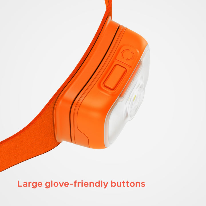 BioLite Range 500 Headlamp Spark Red buttons