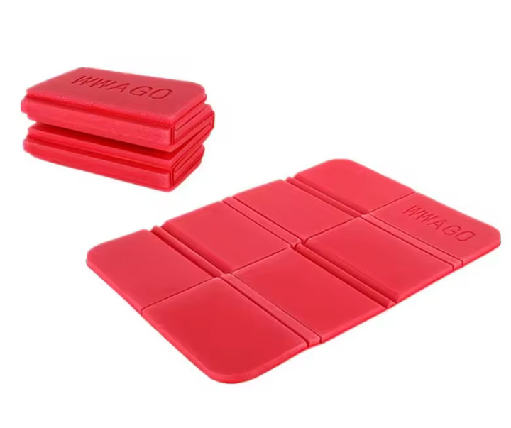 Red folding mat with &