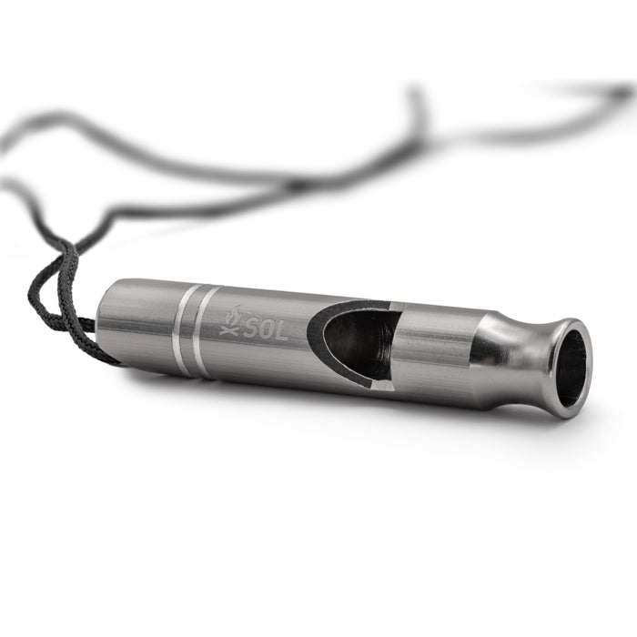 SOL Rescue Metal Whistle 2pk