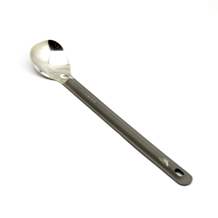 Toaks Titanium Long Handled Spoon With Polished Bowl