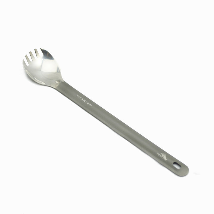 Toaks Titanium Long Handled Spork With Polished Bowl