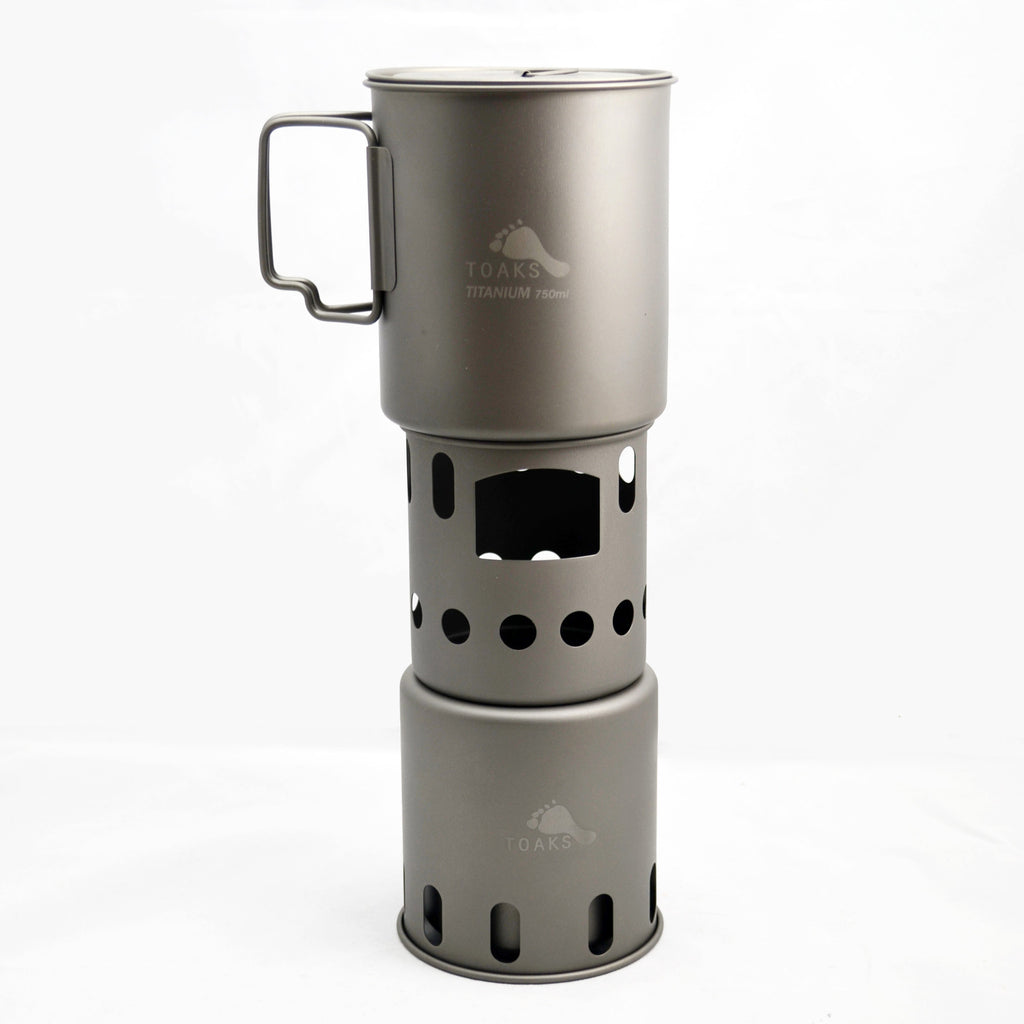 Toaks Titanium Backpacking Wood Burning Stove - Small