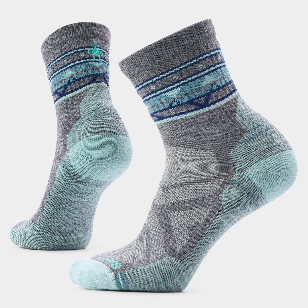 Smartwool Hike Light Cushion Zig Zag Valley Mid Crew Socks Women&