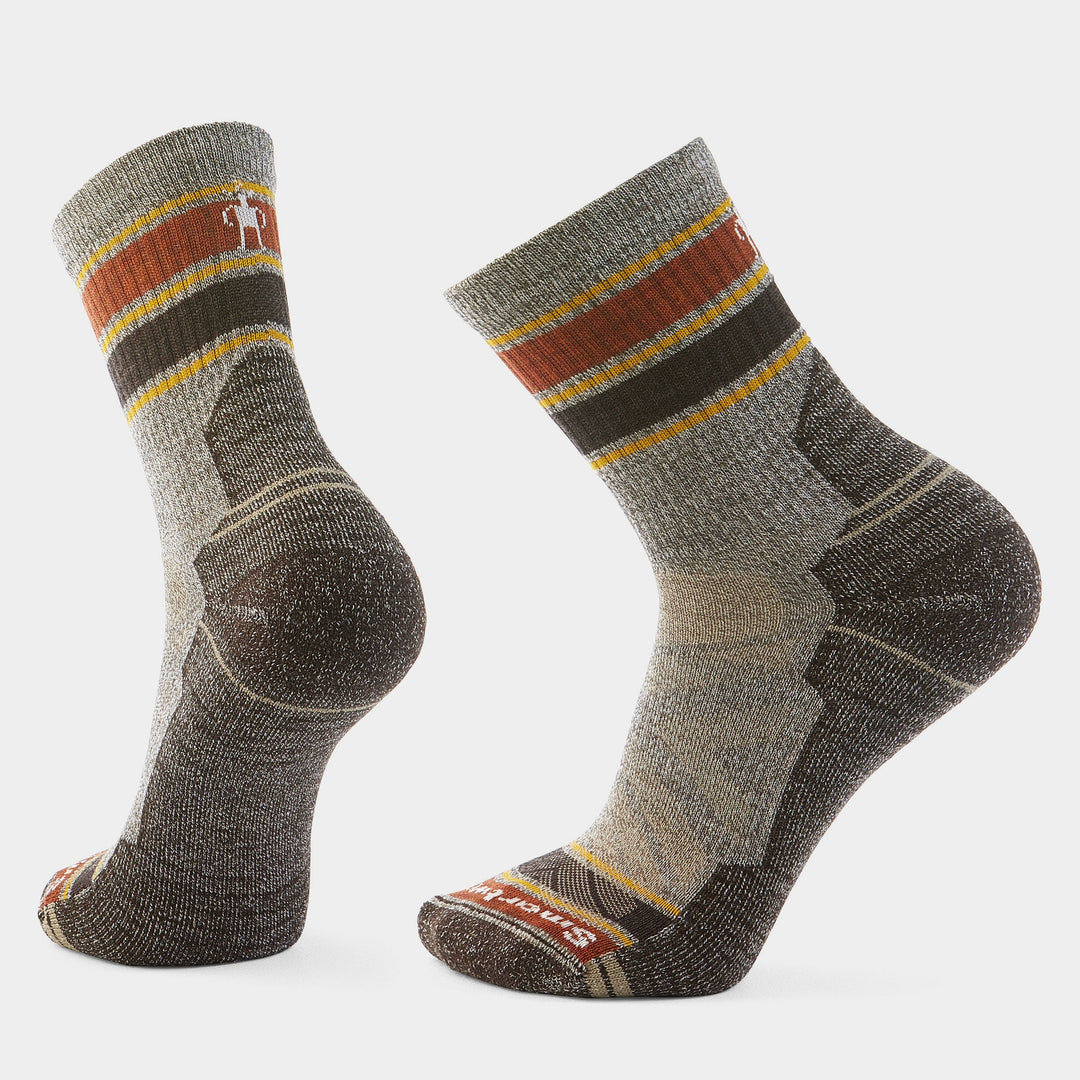 Smartwool Hike Light Cushion Striped Mid Crew Socks Men&