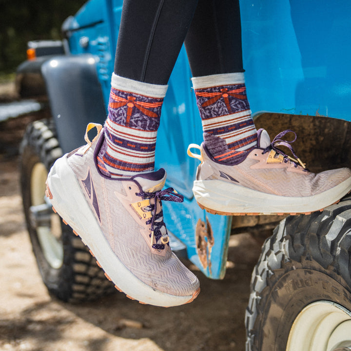 Smartwool Hike Targeted Cushion Dragon Stitch Mid Crew Socks Women&