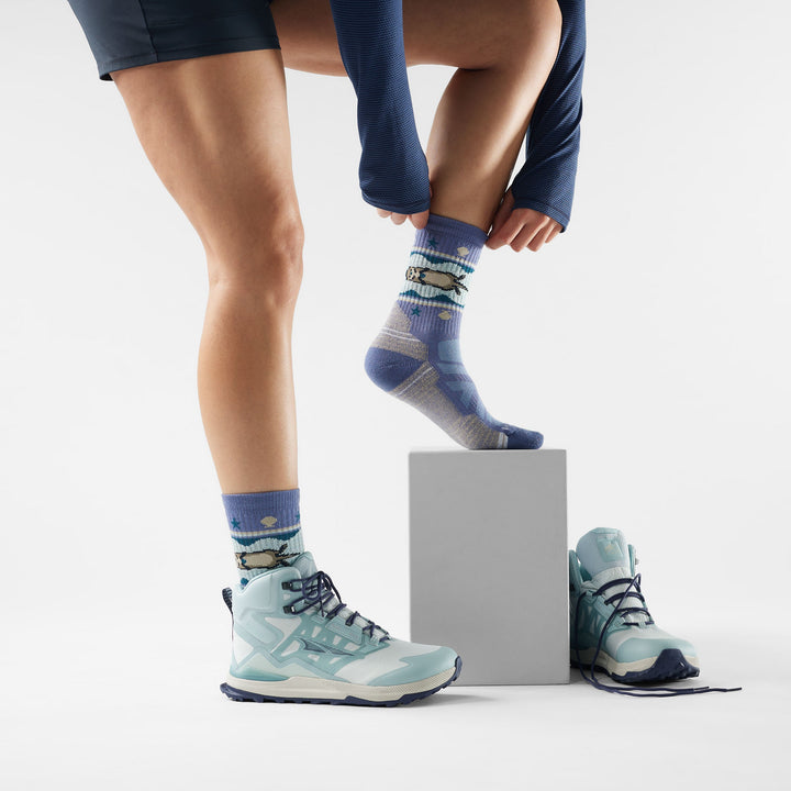 Smartwool Hike Light Cushion Otter Float Crew Socks Women&