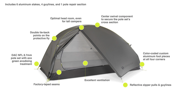 Gossamer Gear The Free Ultralight 1P Tent NEW