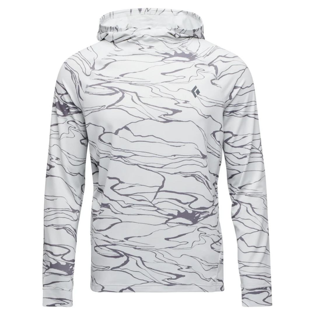 White camouflage hoodie on a white background