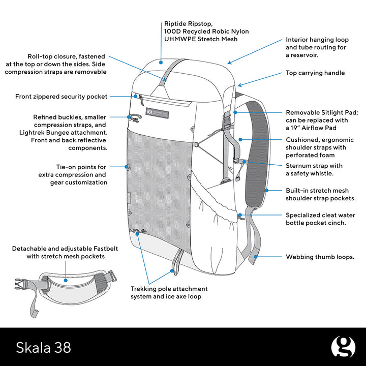 Gossamer Gear Skala 38 Ultralight Backpack