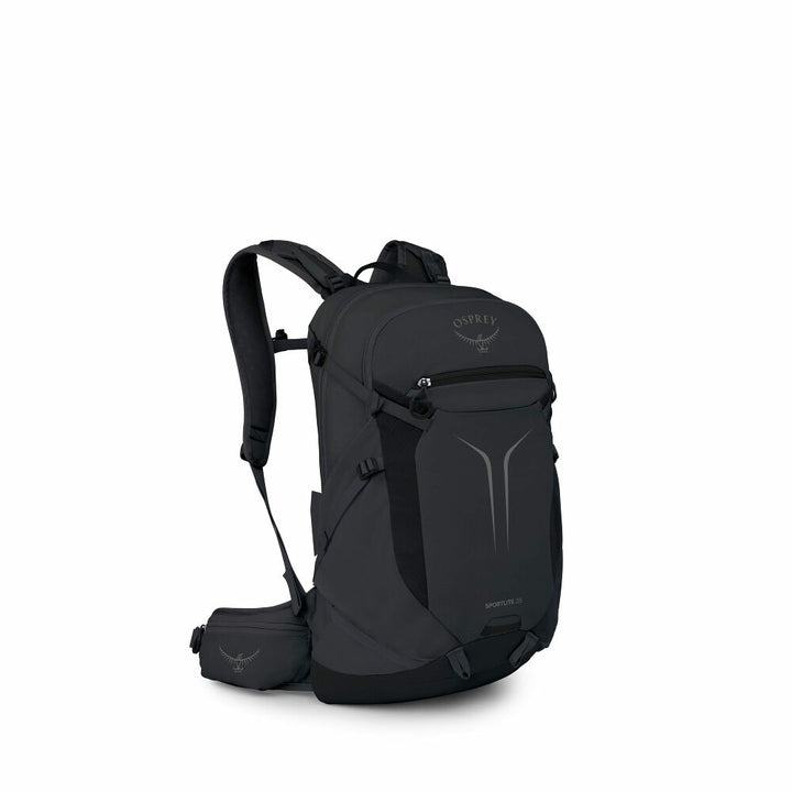 Black Osprey backpack on a white background