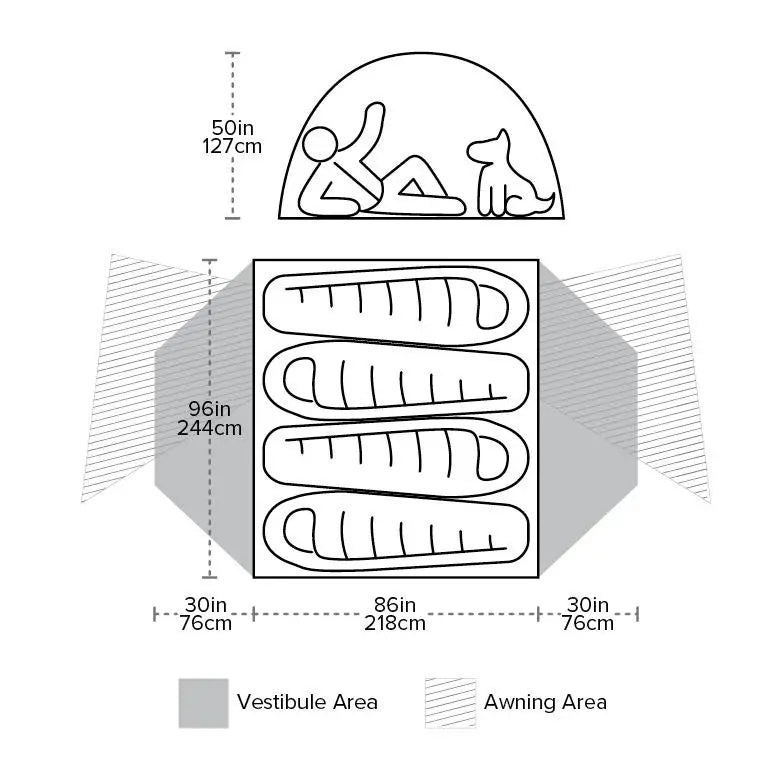 Big Agnes Copper Spur UL4 HyperBead™ Tent