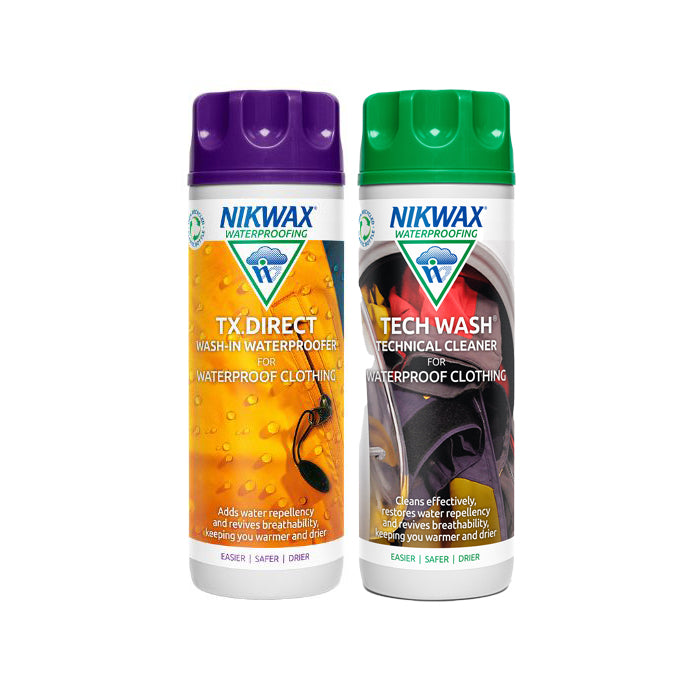 Nikwax Twin Pack: Tech Wash + TX Direct Wash-In 300ml