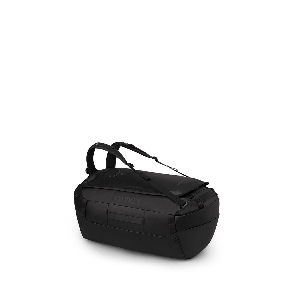 Black duffel bag with &