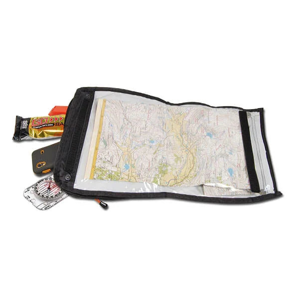 OMM Trio Map Pouch in Black, studio shot