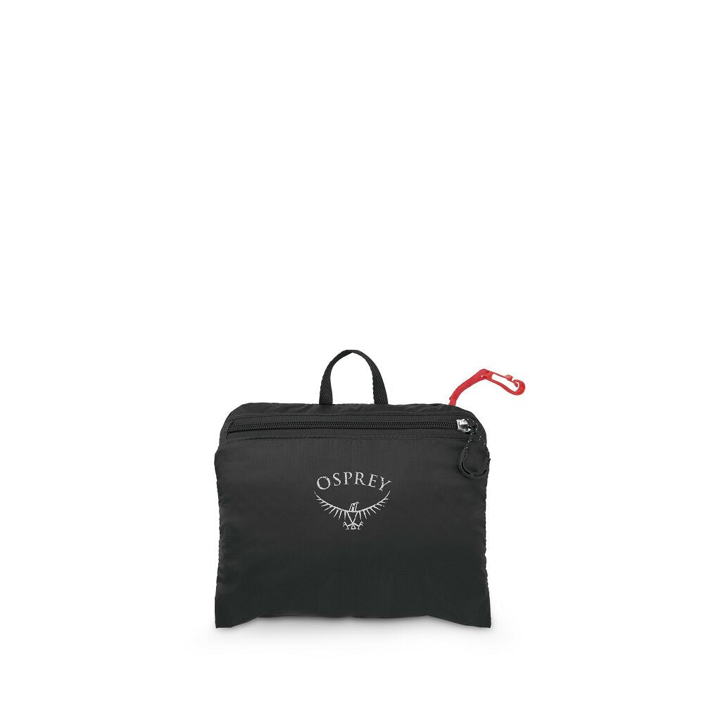 Black pouch with Osprey logo and a red clip on a white background