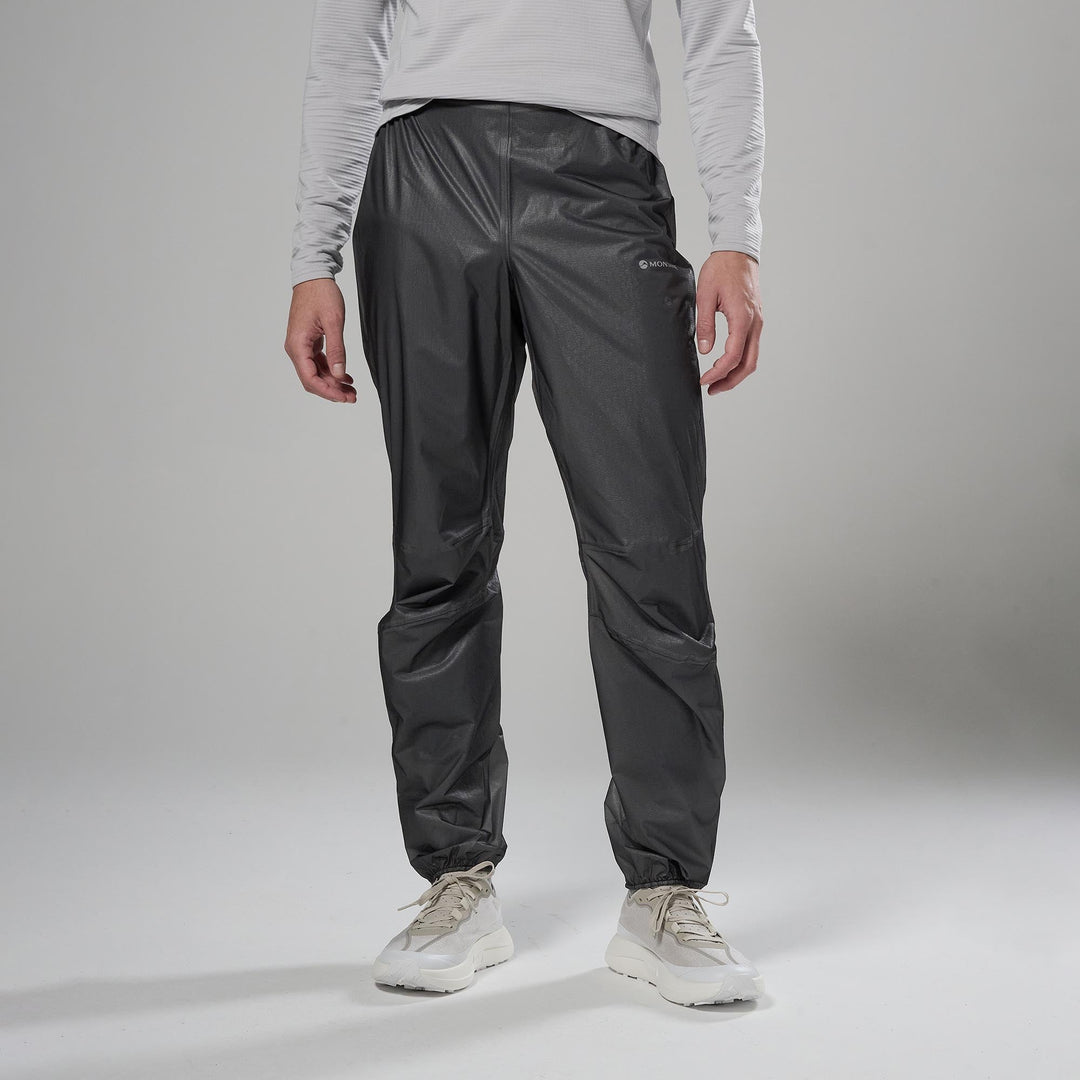 Montane Minimus Nano Waterproof Pants Unisex Midnight Grey model front