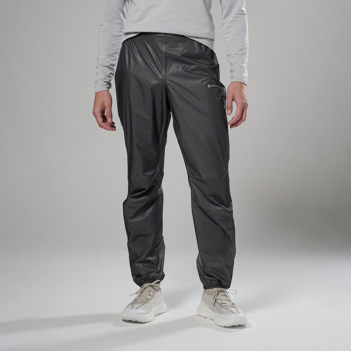 Montane Minimus Nano Waterproof Pants Unisex Midnight Grey model front
