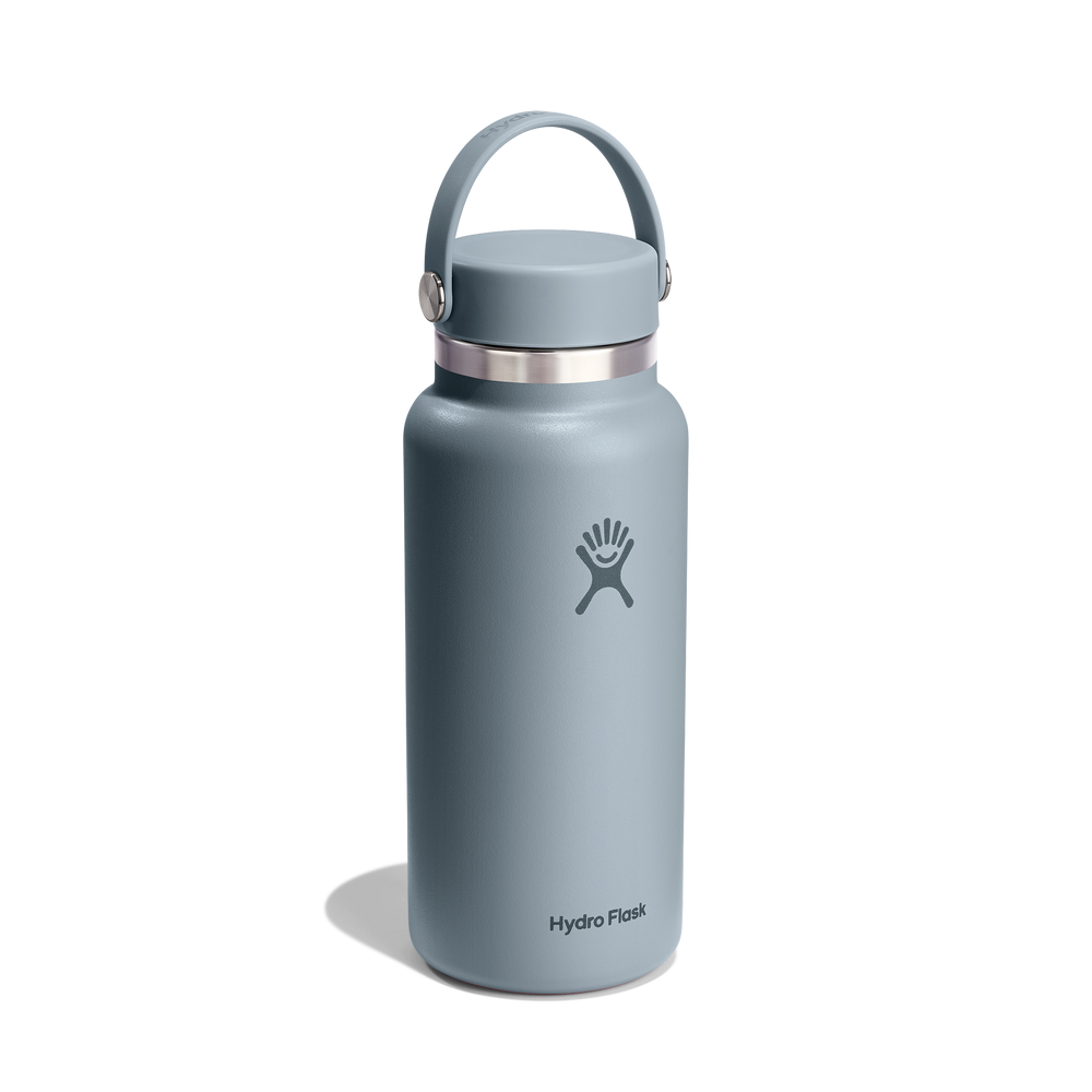Hydro Flask 946mL Wide Mouth Water Bottle with Flex Cap - Shale Gray