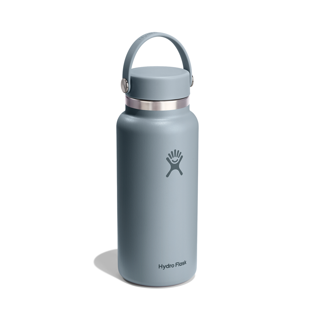 Hydro Flask 946mL Wide Mouth Water Bottle with Flex Cap - Shale Gray