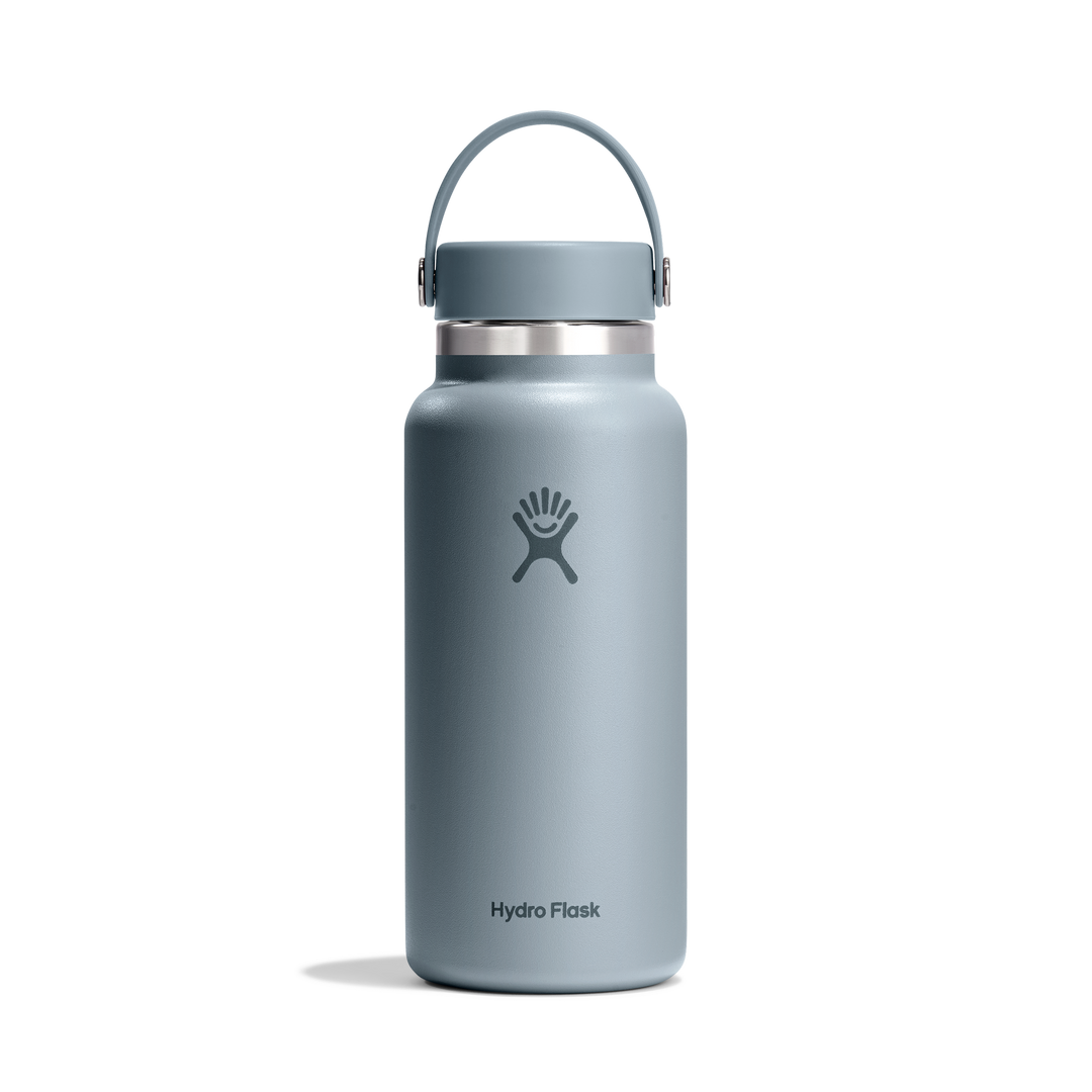 Hydro Flask 946mL Wide Mouth Water Bottle with Flex Cap - Shale Gray