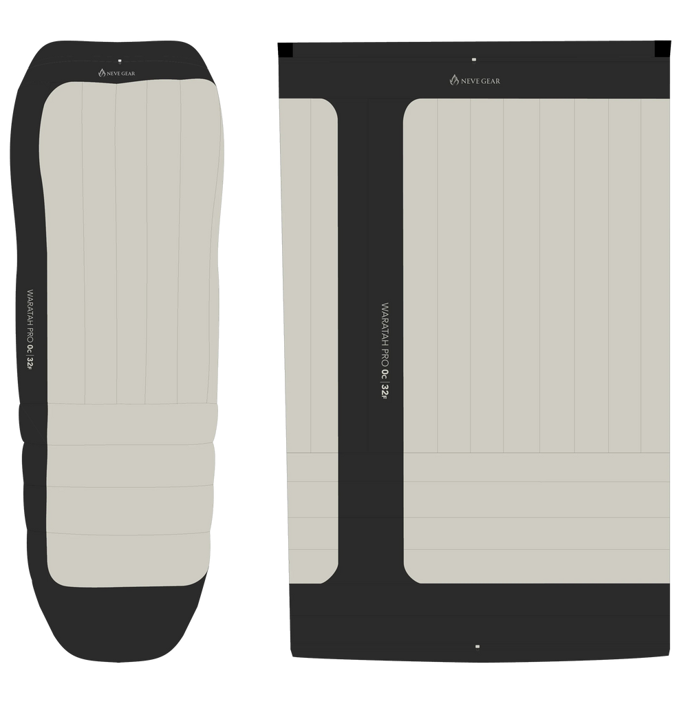 Two flat rectangular seat cushion or support pad components shown from front and back views on a white background.