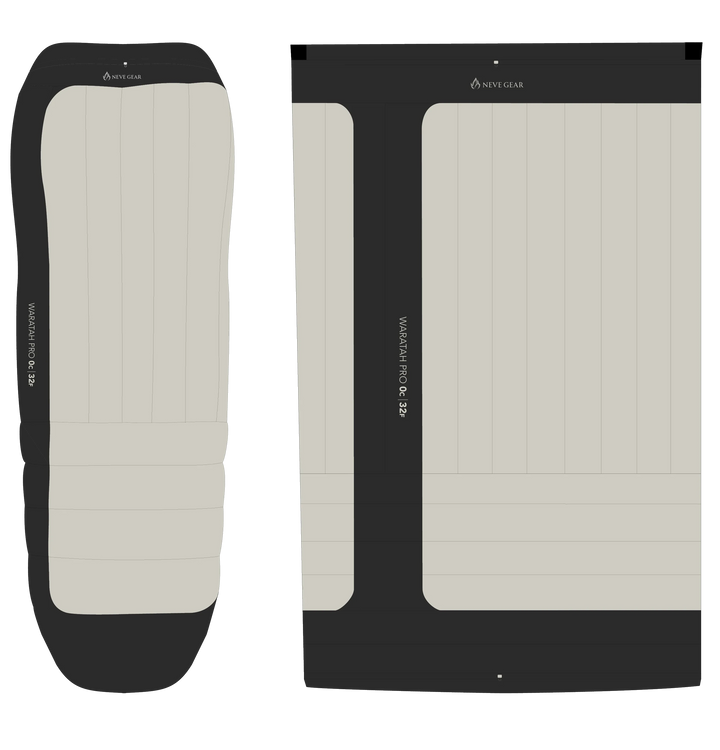 Two flat rectangular seat cushion or support pad components shown from front and back views on a white background.