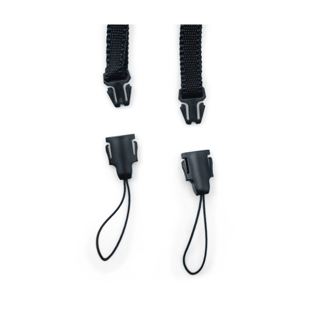 Loop adapters for the buckles on the ends of a camera strap