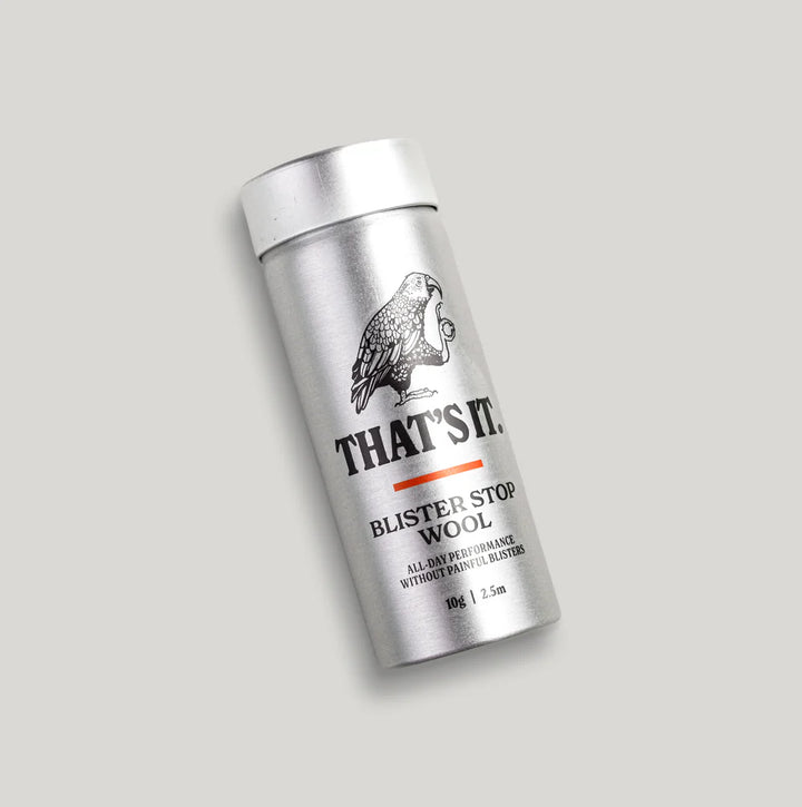 Silver canister with That&