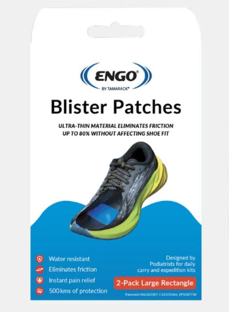 ENGO blister patch packaging on a white background