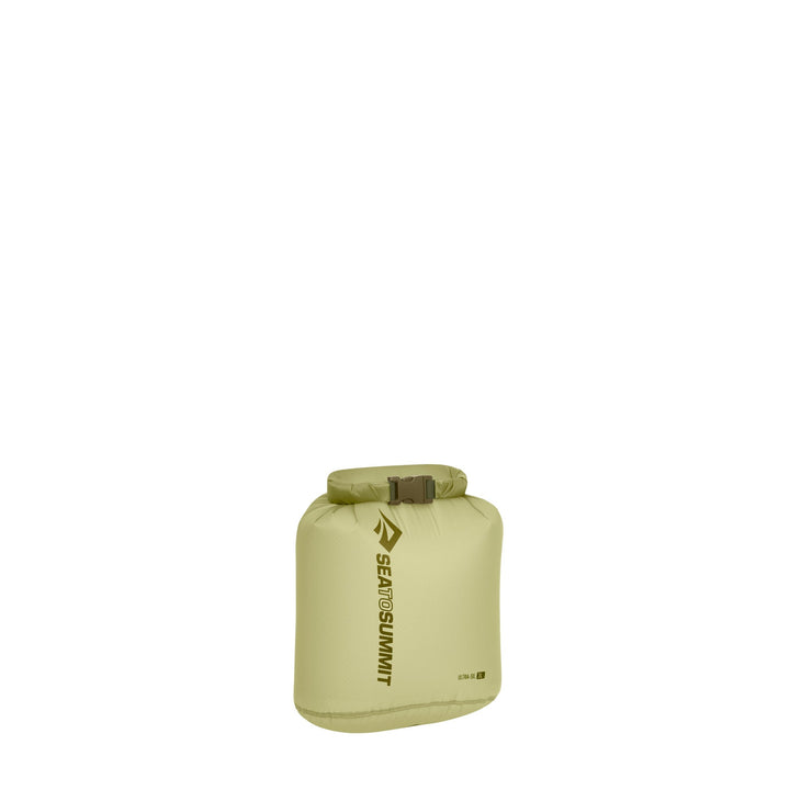Green dry bag on a white background
