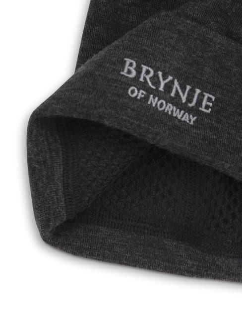 Close-up of a dark gray fabric with &