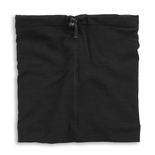 Black neck gaitor on a white background