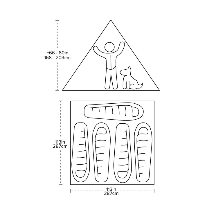 Big Agnes Gold Camp 5 Pyramid Shelter
