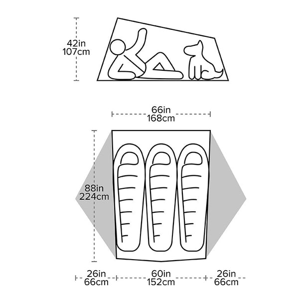 Big Agnes Tiger Wall UL 3 Bikepacking Tent - Solution Dye