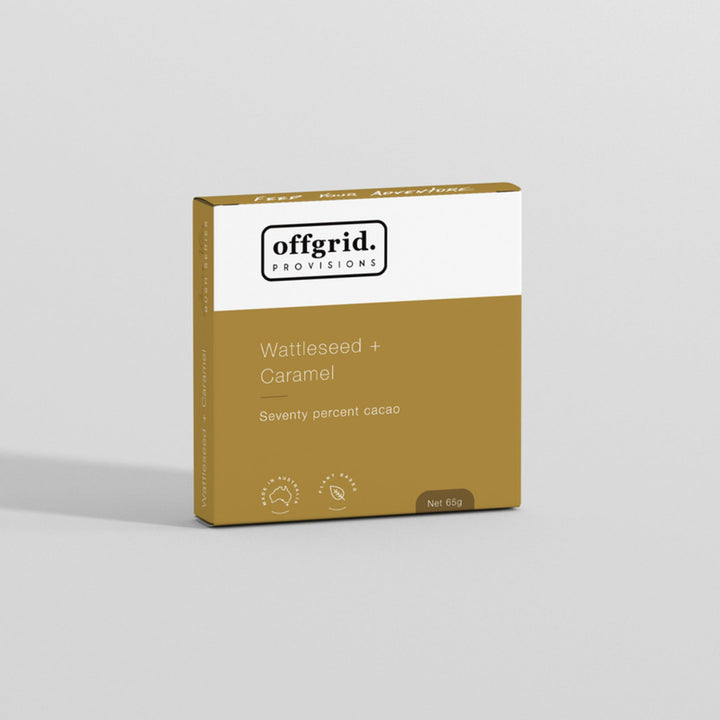 Offgrid Dark Chocolate 70% - Wattleseed Praline Crunch