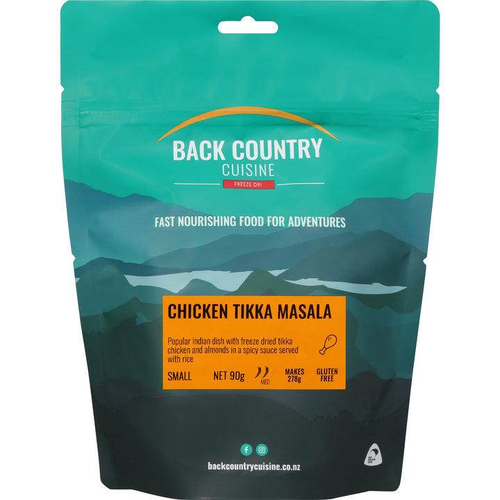 Back Country Cuisine Chicken Tikka Masala packet on a white background